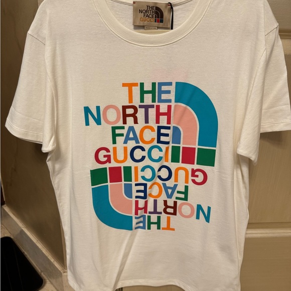 Gucci Tops - Authentic NWT Gucci x North Face Cream T-Shirt
